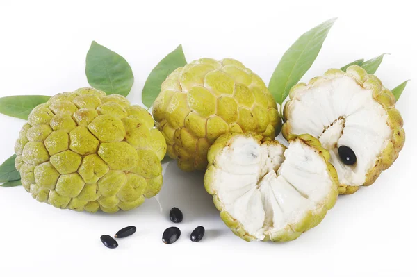 Custard apple on white background — Stock Photo, Image