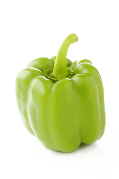 Green pepper on a white background — Stock Photo, Image