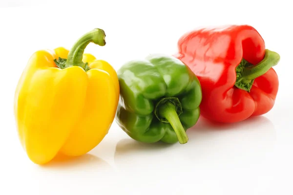 Peppers on white background — Stock Photo, Image