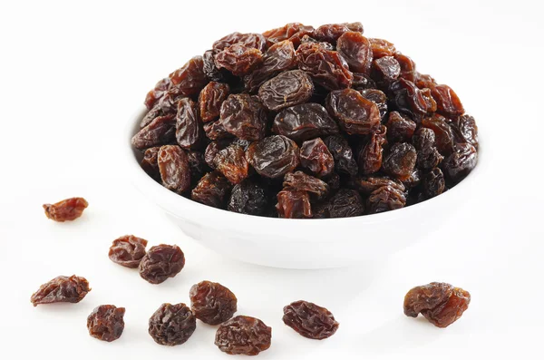 Bol de raisin sur blanc — Photo