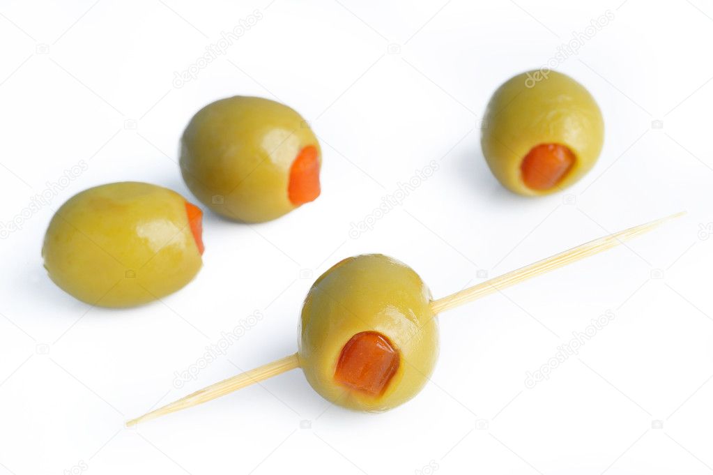 green olives stuffed with pepper