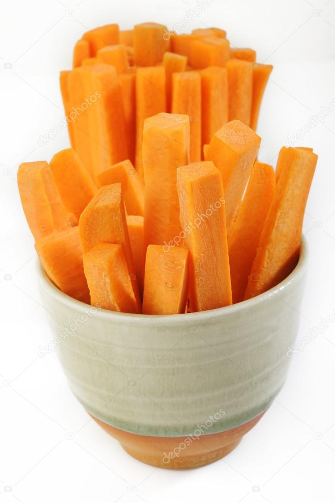 Carrots sticks in bowl — Stock Photo © phloenphoto 62534375