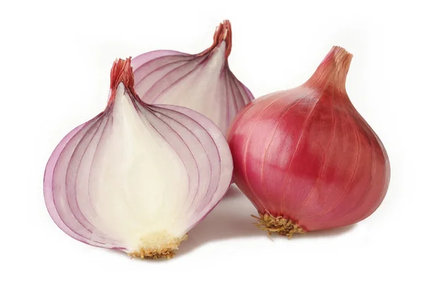 Red onion on white — Stock Photo, Image