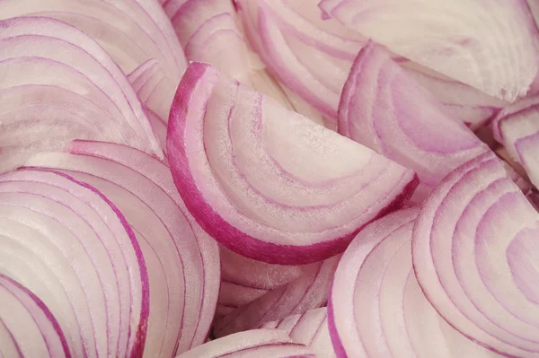 Fondo de cebolla chalota en rodajas — Foto de Stock