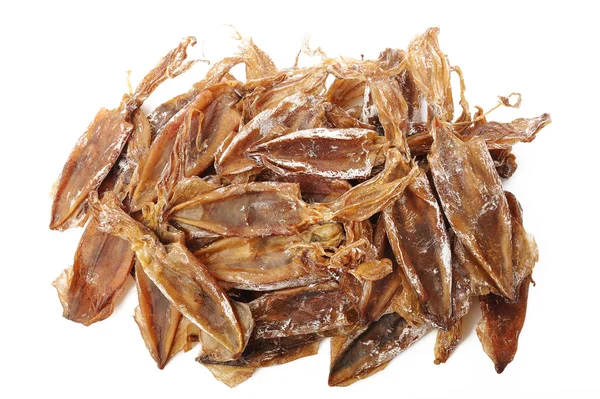 Dried squid on white background — Stock Photo, Image