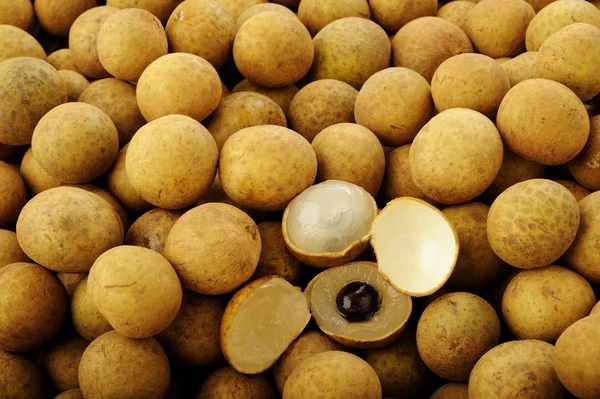 Fundo de frutos de longan — Fotografia de Stock