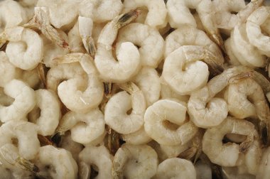 soyulmuş dondurulmuş karides arka plan