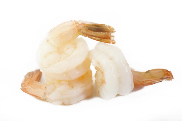 Shrimps on white background — Stock Photo, Image