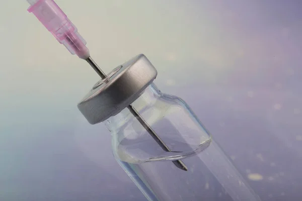Vaccine Syringe Use Prevention Treatment Corona Virus Infection — Stock Photo, Image