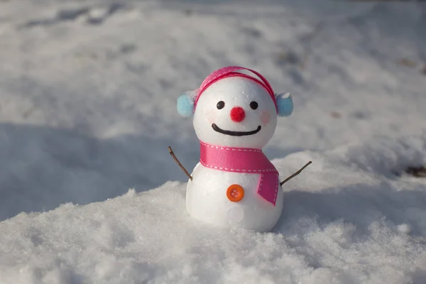 Bonitão Neve Bonito Campo Nevado Inverno — Fotografia de Stock