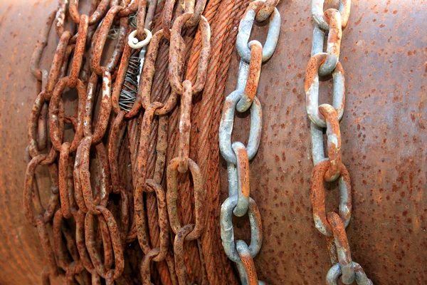 Old rusty chains — Stock Photo, Image