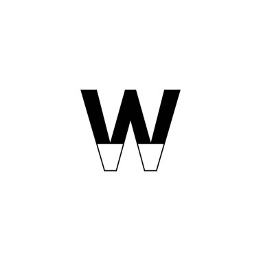 Basit ve temiz logo harfi konsepti. Ticari markalaşma kimliği için minimalist ilk harf logo tasarımı şablonu.