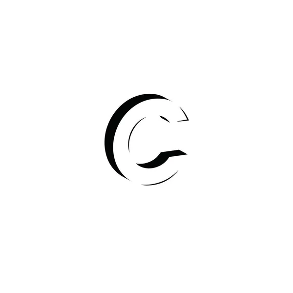 Concepto Letra Logotipo Simple Limpio Plantilla Diseño Logotipo Letra Inicial — Archivo Imágenes Vectoriales