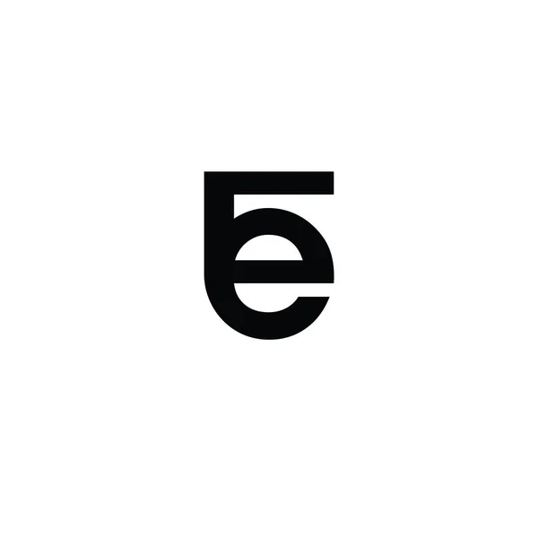 Basit Temiz Logo Harfi Konsepti Ticari Markalaşma Kimliği Için Minimalist — Stok Vektör