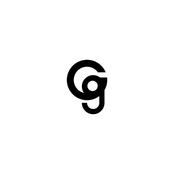 Проста Чиста Концепція Літери Логотипу Мінімалістичний Шаблон Дизайну Логотипу Початкової — стоковий вектор
