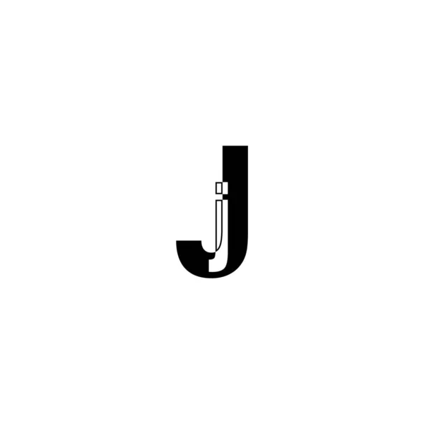 Concept Lettre Logo Simple Propre Modèle Conception Logo Lettre Initiale — Image vectorielle