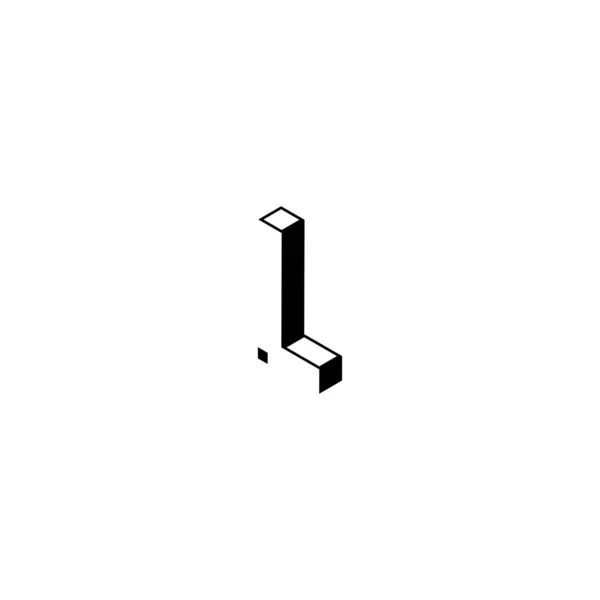 Simple Clean Logo Letter Concept Minimalist Initial Letter Logo Design — Stock Vector