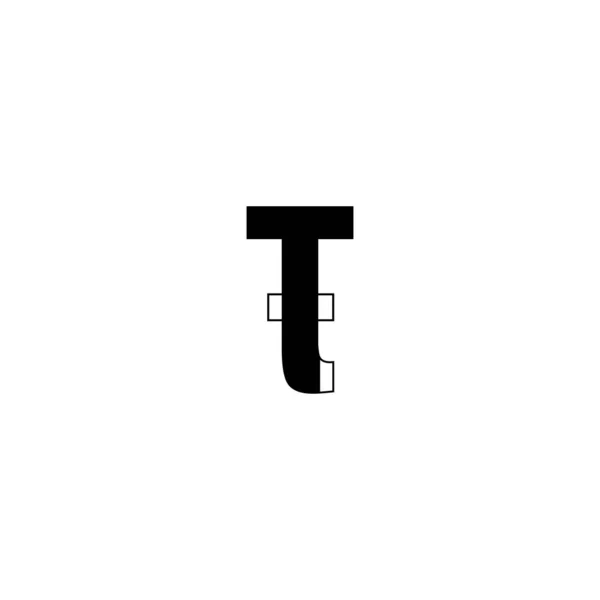 Simple Clean Logo Letter Concept Minimalist Initial Letter Logo Design — Stock Vector