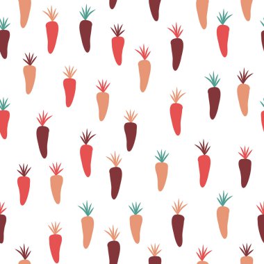 Basit nesne tekrarlama şablonu. Retro renk şeması olan organik bir şekil. Tekstil, duvar kağıdı, kumaş, ambalaj, ambalaj, dekorasyon vs. için harika.