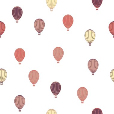 Basit hava balonu tekrarı. Retro renk şeması olan organik bir şekil. Tekstil, duvar kağıdı, kumaş, ambalaj, ambalaj, dekorasyon vs. için harika.