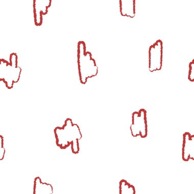 Basit nesne tekrarlama şablonu. Retro renk şeması olan organik bir şekil. Tekstil, duvar kağıdı, kumaş, ambalaj, ambalaj, dekorasyon vs. için harika.