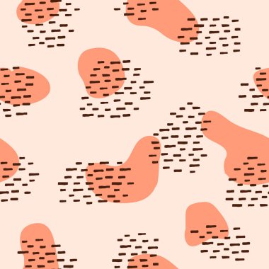 Basit soyut tekrarlama şablonu. Tekstil, duvar kağıdı, kumaş, paketler, ambalaj, dekorasyon vs. için organik şekil ögesi.