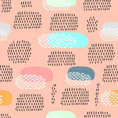 Basit soyut tekrarlama şablonu. Tekstil, duvar kağıdı, kumaş, paketler, ambalaj, dekorasyon vs. için organik şekil ögesi.