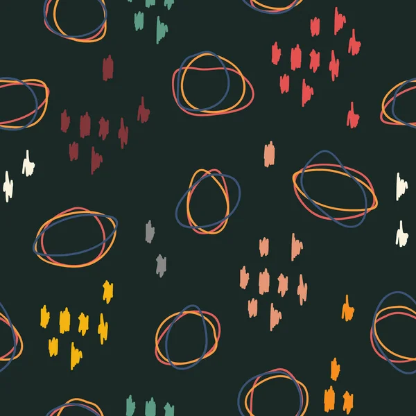 Простой Повторяющийся Рисунок Круга Органические Элементы Формы Текстиля Обоев Ткани — стоковый вектор