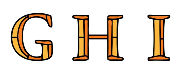 Vitray pencere stili alfabesi harfleri