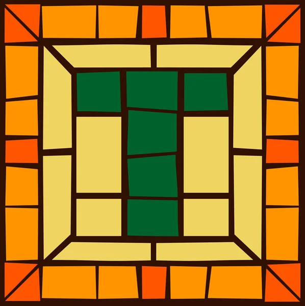 T - mozaik alfabe harfler — Stok Vektör