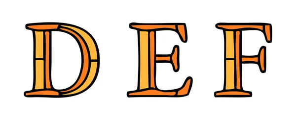 Vitray pencere stili alfabesi harfleri