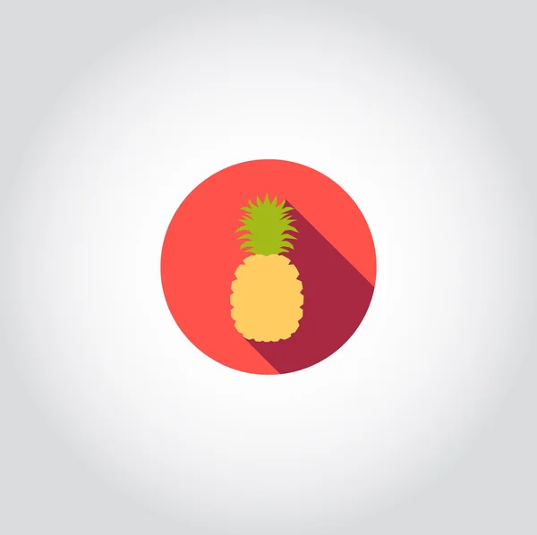 Ananas - symbole web — Image vectorielle