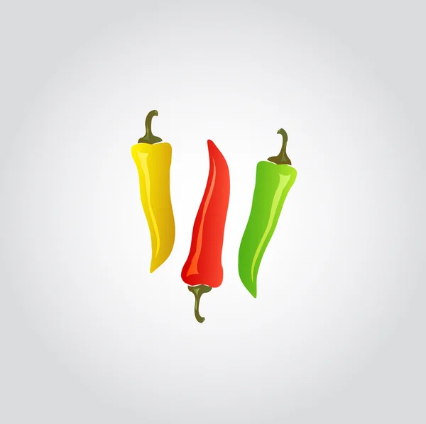 Chiles picantes — Vector de stock