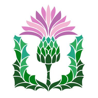 thistle flower symbol clipart