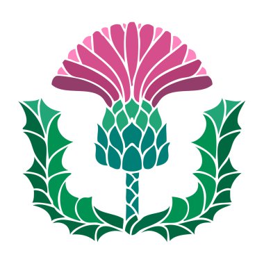 thistle flower symbol clipart