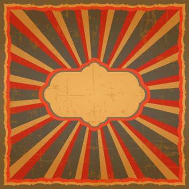 Vintage sirk poster çerçevesi