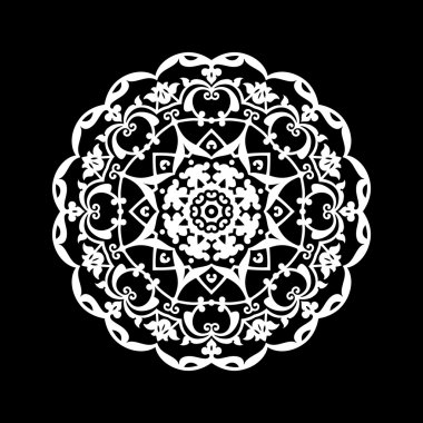 dantel yuvarlak süsleme