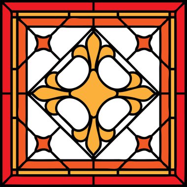 Cross, lilly kare çerçeve