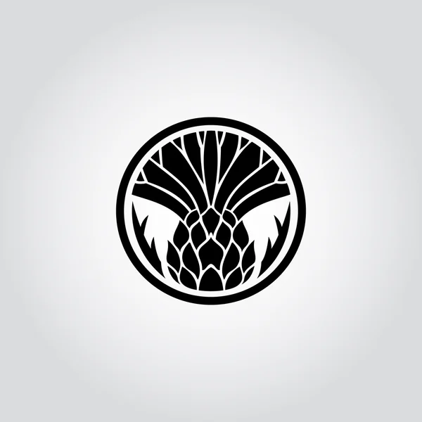 Символ Thistle квітка — стоковий вектор