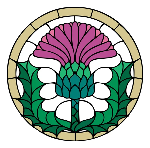 Distelblumen-Symbol — Stockvektor