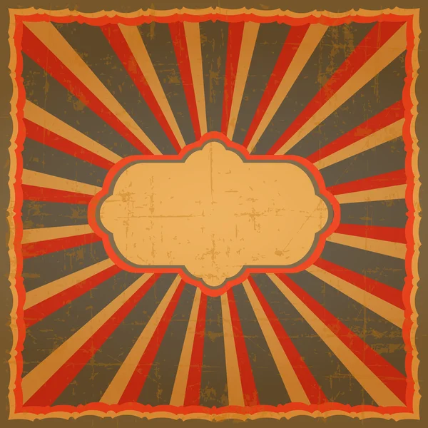 Vintage sirk poster çerçevesi