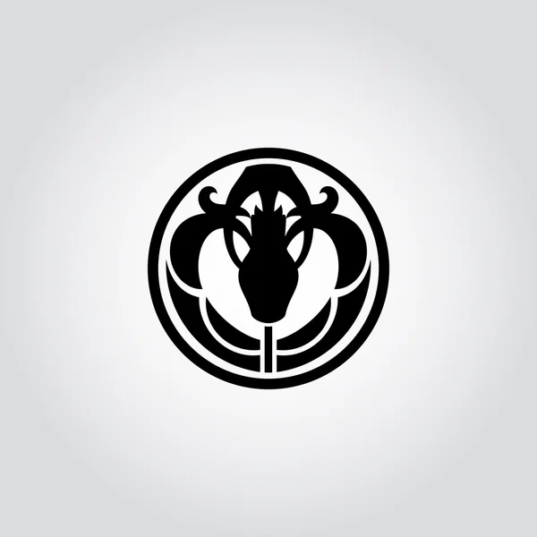 Jonquille, symbole de fleur de narcisse, logo — Image vectorielle