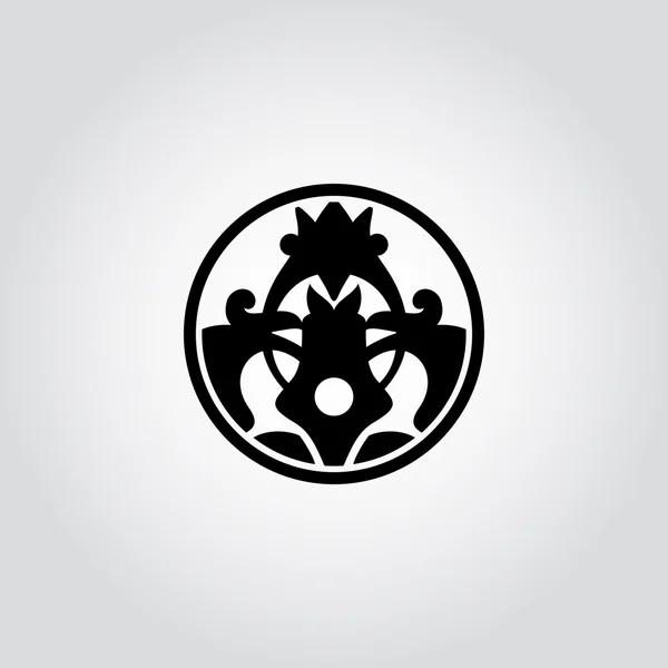 Narzisse, Narzissenblütensymbol, Logo — Stockvektor