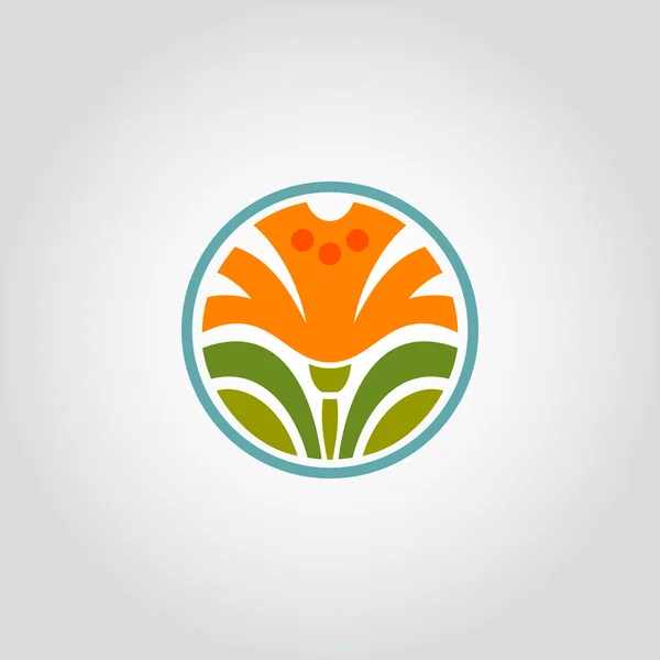 Daffodil, símbolo de flor narciso, logotipo — Vetor de Stock