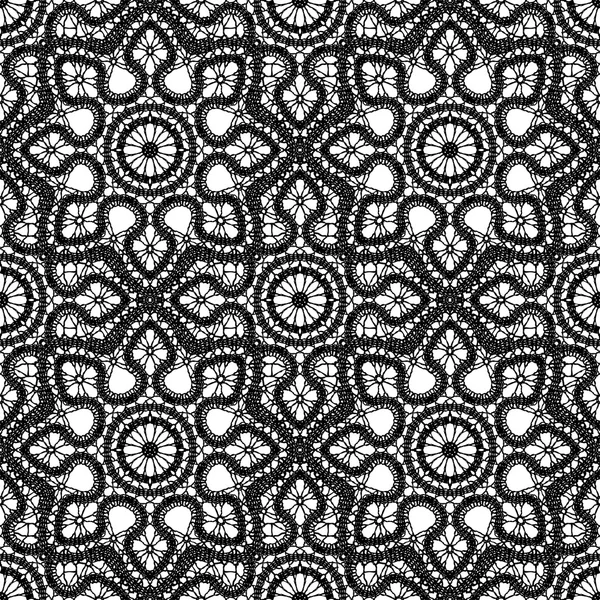 Encaje patrón ornamento abstracto — Vector de stock