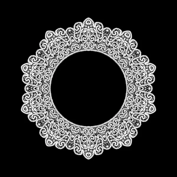 Lace ornament decoration element — Stock Vector