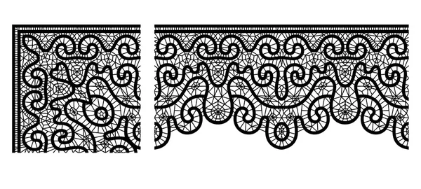 Bordure ornement dentelle — Image vectorielle