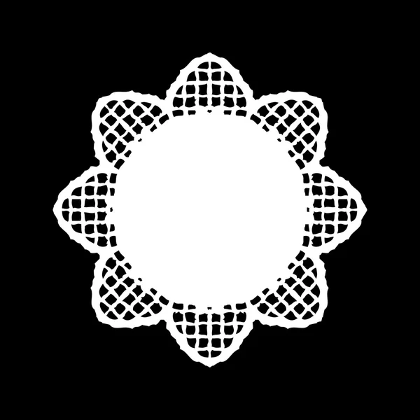 Елемент декору мереживного орнаменту — стоковий вектор