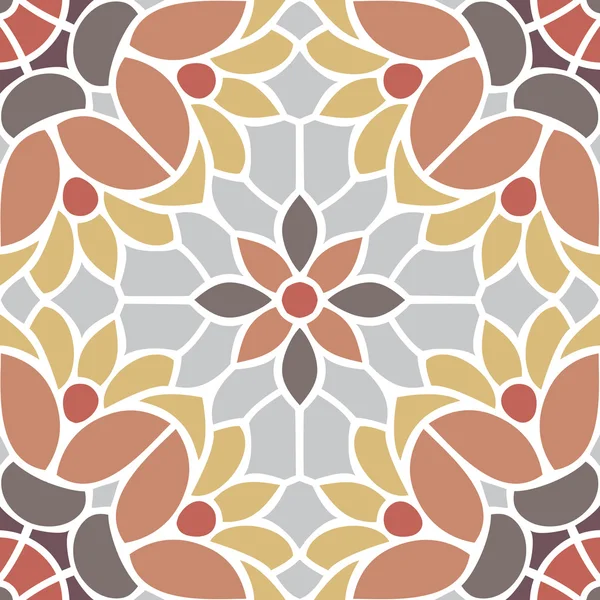 Bloemen, meerkleurige naadloze patroon — Stockvector