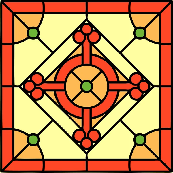 Kruis met geometrische compositie — Stockvector